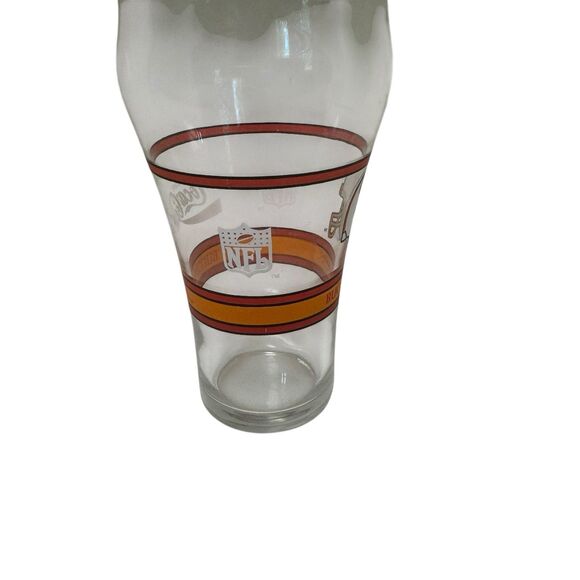 Vintage Tampa Bay Buccaneer's Drinking Coke Glass Coca Cola NFL Logo 12oz 6" - Picture 5 of 10